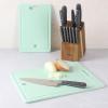 imageMartha Stewart BPA Free Plastic Cutting Board 16quot x 12quot and 12quot x 8quot  Martha Blue  Dishwasher Safe 2PackMartha Blue