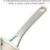 imageMartha Stewart Castelle 10 Piece 188 Stainless Steel Induction Safe Pots and Pans NonToxic Cookware SetStainless Steel