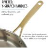 imageMartha Stewart Castelle 10 Piece 188 Stainless Steel Induction Safe Pots and Pans NonToxic Cookware SetStainless Steel W Gold Handle