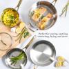 imageMartha Stewart Castelle 10 Piece 188 Stainless Steel Induction Safe Pots and Pans NonToxic Cookware SetStainless Steel W Gold Handle