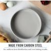 imageMartha Stewart Gallen 17 x 11 Inch Nonstick Carbon Steel Cookie Sheet  Cool GreyCool Gray