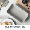 imageMartha Stewart Gallen 17 x 11 Inch Nonstick Carbon Steel Cookie Sheet  Cool GreyCool Gray