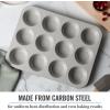 imageMartha Stewart Gallen 17 x 11 Inch Nonstick Carbon Steel Cookie Sheet  Cool GreyCool Gray