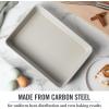 imageMartha Stewart Gallen 17 x 11 Inch Nonstick Carbon Steel Cookie Sheet  Cool GreyCool Gray