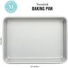 imageMartha Stewart Gallen 17 x 11 Inch Nonstick Carbon Steel Cookie Sheet  Cool GreySilver