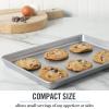 imageMartha Stewart Gallen 17 x 11 Inch Nonstick Carbon Steel Cookie Sheet  Cool GreySilver