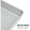 imageMartha Stewart Gallen 17 x 11 Inch Nonstick Carbon Steel Cookie Sheet  Cool GreySilver