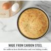 imageMartha Stewart Gallen 17 x 11 Inch Nonstick Carbon Steel Cookie Sheet  Cool GreySilver