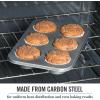 imageMartha Stewart Gallen 17 x 11 Inch Nonstick Carbon Steel Cookie Sheet  Cool GreySilver