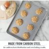 imageMartha Stewart Gallen 17 x 11 Inch Nonstick Carbon Steel Cookie Sheet  Cool GreySilver