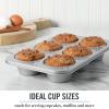 imageMartha Stewart Gallen 17 x 11 Inch Nonstick Carbon Steel Cookie Sheet  Cool GreySilver