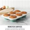 imageMartha Stewart Gallen 17 x 11 Inch Nonstick Carbon Steel Cookie Sheet  Cool GreyTeal