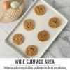 imageMartha Stewart Gallen 17 x 11 Inch Nonstick Carbon Steel Cookie Sheet  Cool GreyTeal