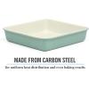 imageMartha Stewart Gallen 17 x 11 Inch Nonstick Carbon Steel Cookie Sheet  Cool GreyTeal