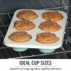 imageMartha Stewart Gallen 17 x 11 Inch Nonstick Carbon Steel Cookie Sheet  Cool GreyTeal