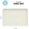 imageMartha Stewart Gallen 17 x 11 Inch Nonstick Carbon Steel Cookie Sheet  Cool GreyTeal