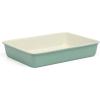 imageMartha Stewart Gallen 17 x 11 Inch Nonstick Carbon Steel Cookie Sheet  Cool GreyTeal