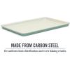 imageMartha Stewart Gallen 17 x 11 Inch Nonstick Carbon Steel Cookie Sheet  Cool GreyTeal