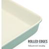 imageMartha Stewart Gallen 17 x 11 Inch Nonstick Carbon Steel Cookie Sheet  Cool GreyTeal