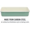 imageMartha Stewart Gallen 17 x 11 Inch Nonstick Carbon Steel Cookie Sheet  Cool GreyTeal