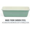 imageMartha Stewart Gallen 17 x 11 Inch Nonstick Carbon Steel Cookie Sheet  Cool GreyTeal