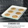 imageMartha Stewart Gallen 17 x 11 Inch Nonstick Carbon Steel Cookie Sheet  Cool GreyTeal