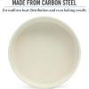 imageMartha Stewart Gallen 17 x 11 Inch Nonstick Carbon Steel Cookie Sheet  Cool GreyTeal