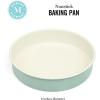 imageMartha Stewart Gallen 17 x 11 Inch Nonstick Carbon Steel Cookie Sheet  Cool GreyTeal