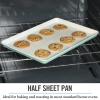 imageMartha Stewart Gallen 17 x 11 Inch Nonstick Carbon Steel Cookie Sheet  Cool GreyTeal