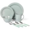 imageMartha Stewart Goodale Vintage Blue Stoneware 16 Piece Dinnerware SetBlue