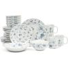 imageMartha Stewart Goodale Vintage Blue Stoneware 16 Piece Dinnerware SetBlue Floral