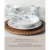 imageMartha Stewart Goodale Vintage Blue Stoneware 16 Piece Dinnerware SetBlue Floral