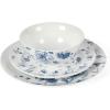 imageMartha Stewart Goodale Vintage Blue Stoneware 16 Piece Dinnerware SetBlue Floral