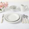 imageMartha Stewart Goodale Vintage Blue Stoneware 16 Piece Dinnerware SetLinen White