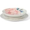 imageMartha Stewart Goodale Vintage Blue Stoneware 16 Piece Dinnerware SetPeony