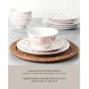 imageMartha Stewart Goodale Vintage Blue Stoneware 16 Piece Dinnerware SetPink Floral
