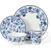 imageMartha Stewart Goodale Vintage Blue Stoneware 16 Piece Dinnerware SetVintage Blue
