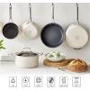 imageMartha Stewart Lockton Premium Nonstick 10 Piece Enamel Heavy Gauge Aluminum Pots and Pans Cookware Set  Martha BlueLinen