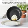imageMartha Stewart Lockton Premium Nonstick 10 Piece Enamel Heavy Gauge Aluminum Pots and Pans Cookware Set  Martha BlueMartha Blue