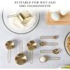 imageMartha Stewart Richburn 4 Pack Gold Stainless Steel Measuring Cup Set