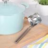 imageMartha Stewart Sprucedale Stainless Steel 135quot Rhombus Ladle Spoon With Long Silicone Handle