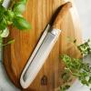 imageOprahs Favorite Things  8 Inch German Steel Chef Knife WItalian Olive Wood Forged HandleBread Knife  Wood Handle