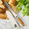 imageOprahs Favorite Things  8 Inch German Steel Chef Knife WItalian Olive Wood Forged HandleBread Knife  Wood Handle