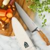 imageOprahs Favorite Things  8 Inch German Steel Chef Knife WItalian Olive Wood Forged HandleChefs Knife  Wood Handle