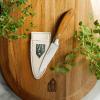 imageOprahs Favorite Things  8 Inch German Steel Chef Knife WItalian Olive Wood Forged HandleParing Knife  Wood Handle
