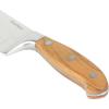 imageOprahs Favorite Things  8 Inch German Steel Chef Knife WItalian Olive Wood Forged HandleSantoku Knife  Wood Handle