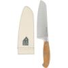 imageOprahs Favorite Things  8 Inch German Steel Chef Knife WItalian Olive Wood Forged HandleSantoku Knife  Wood Handle
