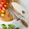 imageOprahs Favorite Things  8 Inch German Steel Chef Knife WItalian Olive Wood Forged HandleSantoku Knife  Wood Handle