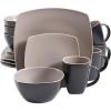 imageGibson Elite Soho Lounge Dinnerware Set Service for 4 16pcs Matte Taupe