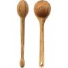 imageItalian Olive Wood 2 Piece ExtraLarge 14 Inch Ladle and Tasting Spoon SetItalian Olive Wood